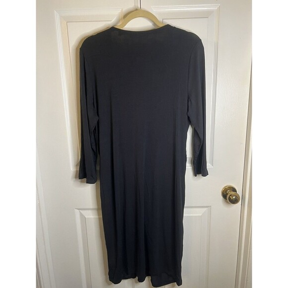 Colleen Lopez Back V-neck 3/4 Sleeve MIDI Dress Size XL NWOT - Picture 6 of 10